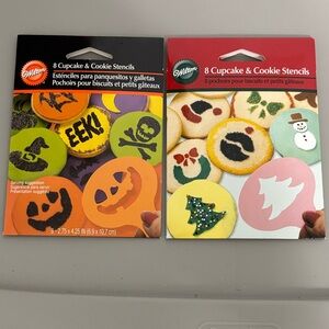 Wilton Halloween and Christmas Stencil Sets